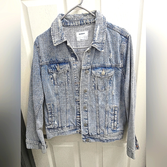 NWOT never used/worn womens size L Old Navy denim rugged jacket. - Picture 1 of 7